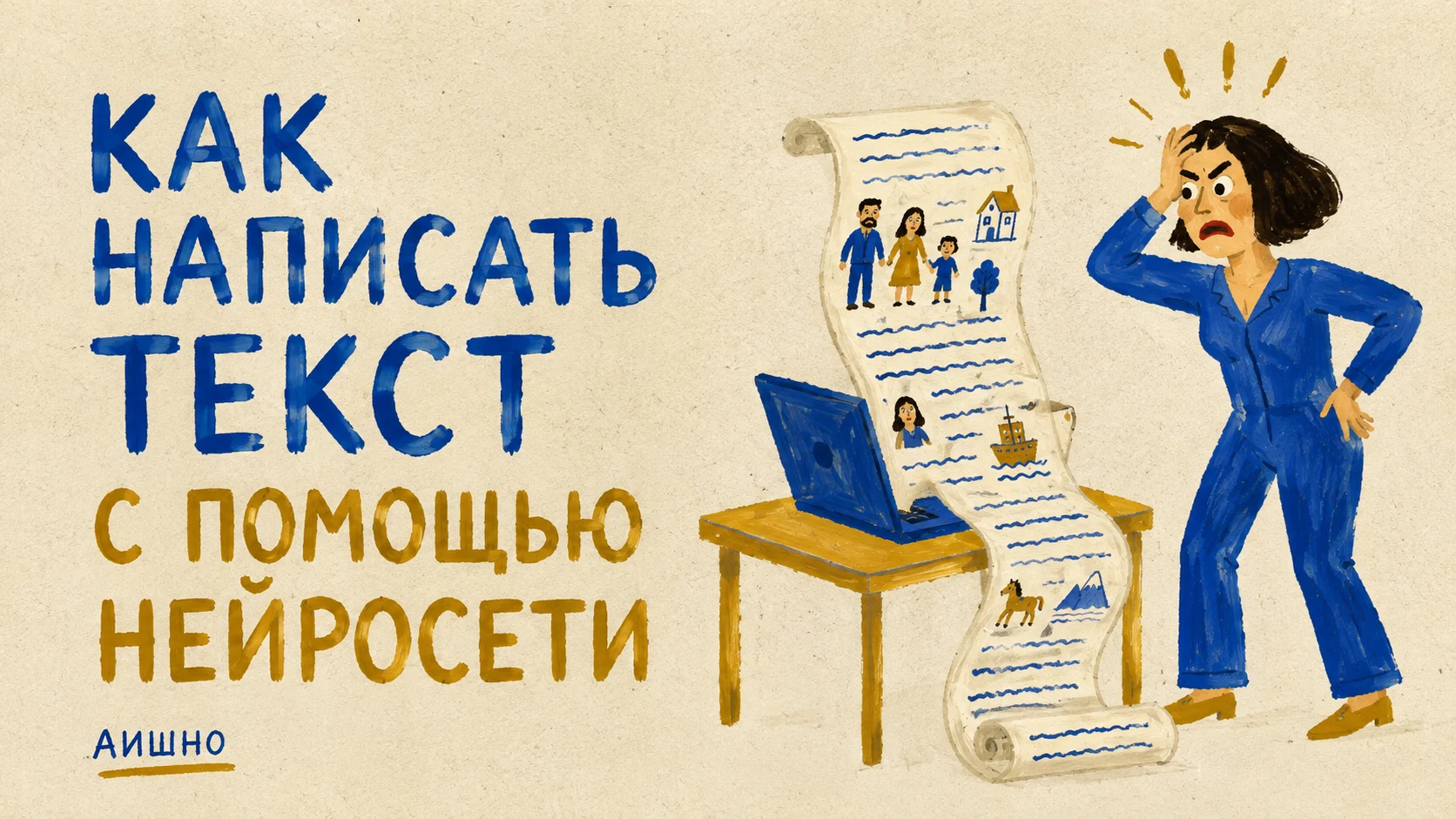 Как написать текст с нейросетью: от фактов до живого черновика